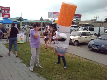 Акція по боротьбі з курінням пройшла в Луцьку