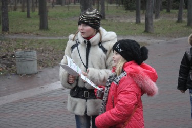 The anti-smoking campaign was held in Kyiv