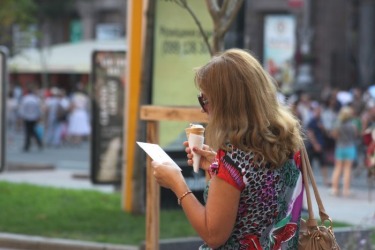 The anti-smoking campaign was held in Kyiv