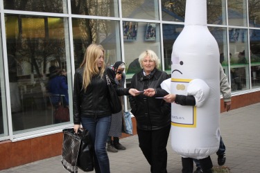 Action against quitsmoking was held in Chernivtsi